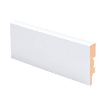 Jalkalista Maler SAFE Sensitive 12 x 58 x 2750 mm MDF Mel Valkoinen