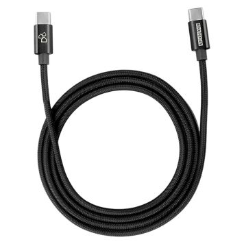 Latausjohto C-USB musta 1 m