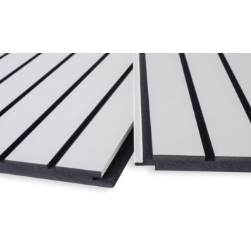 Rimapaneeli Maler Louvre MDF Mel Valkoinen E0 / musta 12 x 195 x 2800 mm 3 kpl/pkt