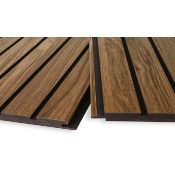 Rimapaneeli Maler Louvre MDF Aito Tunne Pähkinä / musta 12 x 195 x 2800 mm 3 kpl/pkt