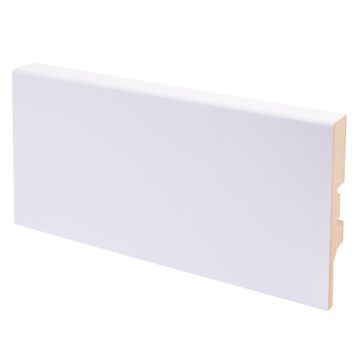 Jalkalista Maler Aava R2 MDF mel puhdas valkoinen 12 x 70 x 2750 mm