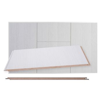 Lyhyt MDF-kattopaneeli Maler STP-0 E0 hopeasaarni 8 x 315 x 1200 mm
