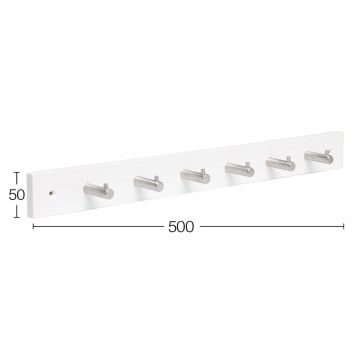 Vaatenaulakko Habo Dot Valkoinen