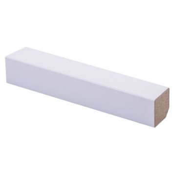 Päätelista Maler Louvre MDF Mel Puhdas valkoinen 22 x 22 x 2750 mm