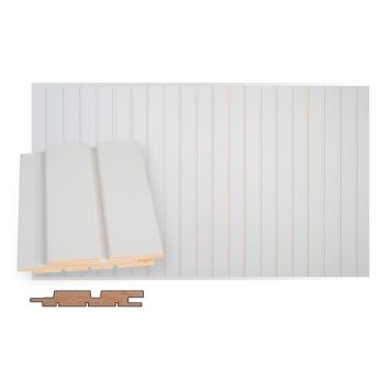 Valeurapaneeli Maler Louvre SPA STS-5 EM sormijatkettu valkoinen 14 x 93 x 2300 mm