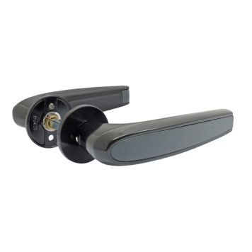 Ulko-ovenpainike Abloy Duetto 8/007 60-70 mm MS Musta