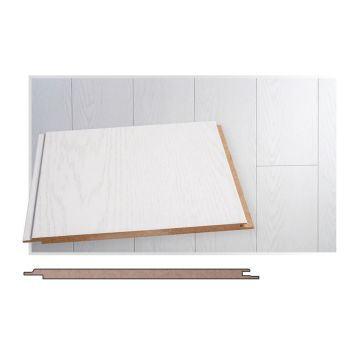 Sisustuspaneeli Maler MDF STP-0 Mel Valkosaarni 10 x 195 x 2070 mm