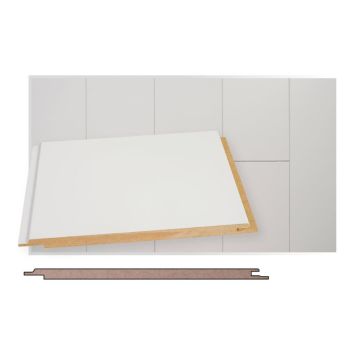 Sisustuspaneeli Maler MDF STP-0 Mel Valkoinen 10 x 160 x 2070 mm