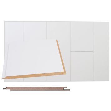 Sisustuspaneeli Maler MDF E0 STS-5 Mel Lumi 10 x 160 x 2070 mm