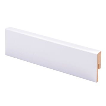10 kpl Jalkalista Maler Aava R2 MDF Mel Puhdas valkoinen 12 x 42 x 2750 mm
