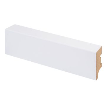 10 kpl Jalkalista Maler Aava R2 MDF Lam valkoinen 16 x 42 x 2750 mm