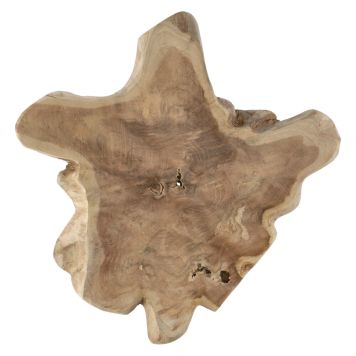 Puukiekko Tiikki Särmäämätön ⌀45–50 x 4,5 cm