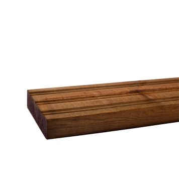 Terassilauta Kyllästetty AB 28 x 95 mm SHP Uritettu  Ruskea (per metri)