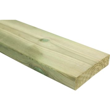 Terassilauta Kyllästetty AB 28 x 120 mm SHP Vihreä (per metri)