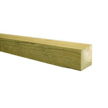 Kyllästetty mänty 75 x 75 mm Vihreä sahattu (per metri)