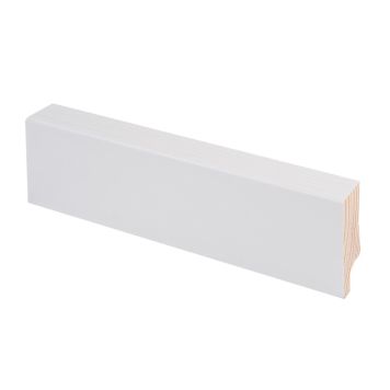 10 kpl Jalkalista Maler Aava R2 Mänty valkoinen 14 x 42 x 2700 mm