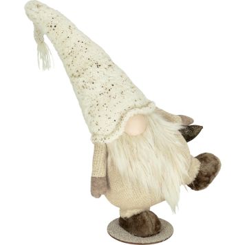 Tonttu seisova beige-valkoinen 68 cm