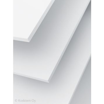Melamiinipinnoitettu kalustelevy valkoinen