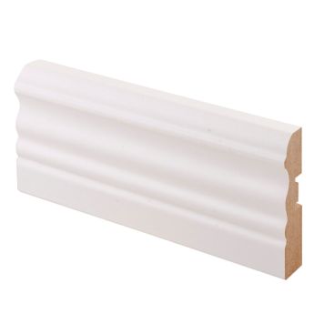 5 kpl Peitelista Maler Laine MDF koriste  Mel Puhdas Valkoinen  16 x 65 x 2200 mm