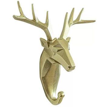 Vaatekoukku Poro Kultainen