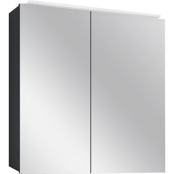 Peilikaappi Camargue Aluminio Black 60 x 60 x 11 cm