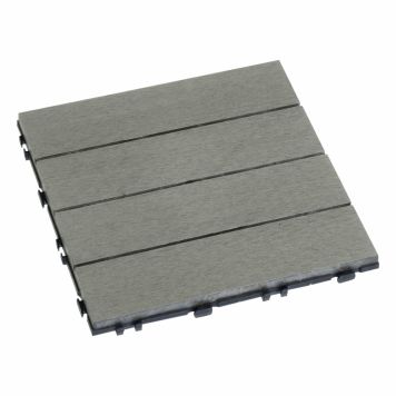 Klicklaatta 30 x 30 cm harmaa 10 kpl