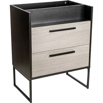 Allaskaappi BAUHAUS Jannik Antrasiitti/Harmaa puu 58 x 39 x 76,5 cm