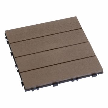 Klicklaatta 30 x 30 cm ruskea 10 kpl