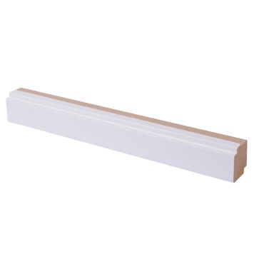 10 kpl Varjolista Maler Aava MDF Kide Valkoinen 16 x 19 x 2750 mm