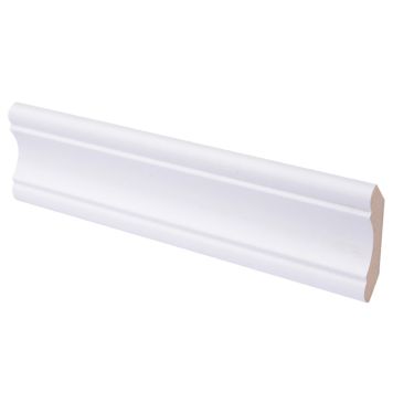 10 kpl Kattolista Maler MDF Koriste PK Valkoinen 30 x 30 x 2750 mm