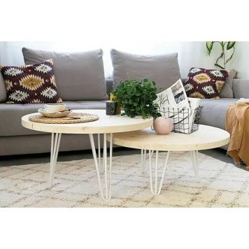 Pöytälevy Astigarraga mänty pyöreä 30 x 750 mm