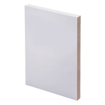 3 kpl Smyygilista Maler MDF Valkoinen 12 x 130 x 2400 mm