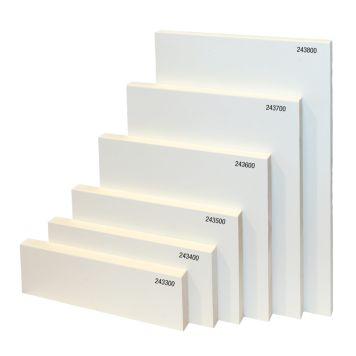 3 kpl Smyygilista Maler MDF Mel Valkoinen 12 x 200 x 3300 mm