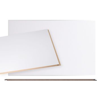 Sisustuslevy Maler ART MDF Laminaatti valkoinen F497 8 x 616 x 2800 mm