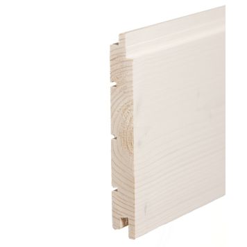 Saunapaneeli AURE STS-3 Harjattu Kuultovalkoinen 18 x 145 x 2370 mm