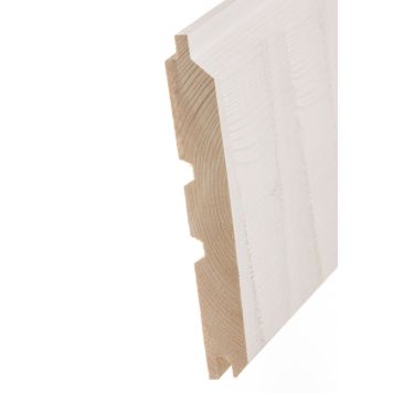 Sisustuspaneeli AURE Piiluhirsi Valkoinen 28 x 195 mm