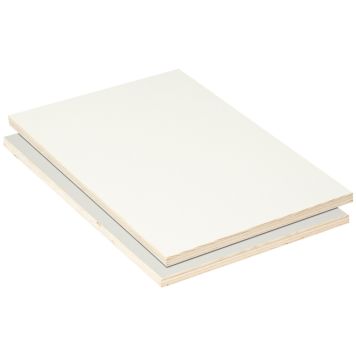 Pinnoitettu kuusivaneri Metsä Wood Spruce Flex valkoinen/harmaa 9 x 1200 x 2400 mm