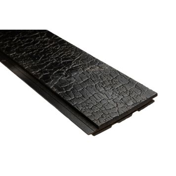 Saunapaneeli Aure KU STS Rustiikki PP Hiilletty 14 x 120 x 2370 mm