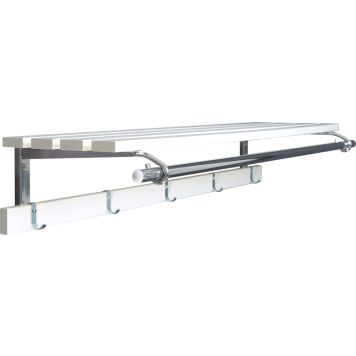 Vaatenaulakko Olikos Ville 4424 100 cm Valkoinen/Kromi