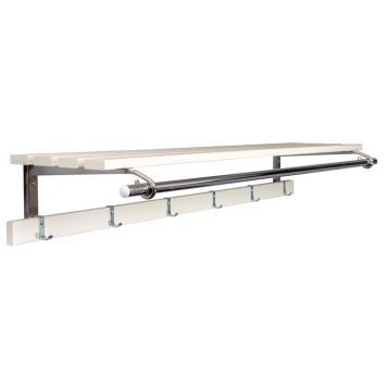 Vaatenaulakko Olikos Ville 4424 120 cm Valkoinen/Kromi