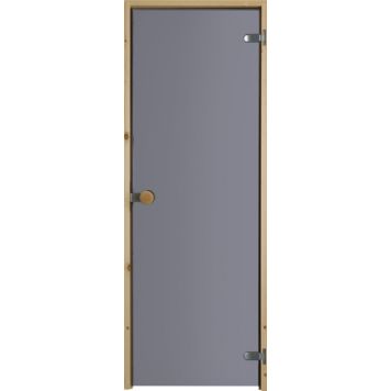 Saunan lasiovi Swedoor Harmaa 83 Mäntykarmi