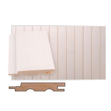 Kuusipaneeli Maler SPA STS-5 Huurre puuvalmis 15 x 95 x 2400 mm