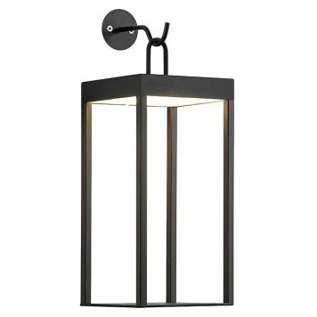 Seinävalaisin Bellagio ladattava musta 35 x 13,2 x 15 cm IP44