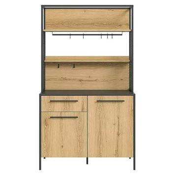 Keittiökaapisto Single Design tammenharmaa 114 cm