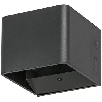 Seinävalaisin Lavida Lucca Vario musta 10 x 10 x 8 cm