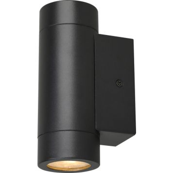 Ulkoseinävalaisin Tween Light Vada musta Ø 6 x 16 cm