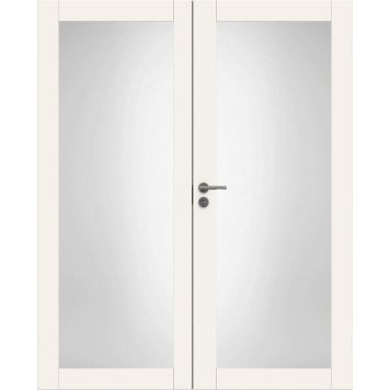 Parioven ovilevy Swedoor Unique 504 13 x 21 Valkoinen Satiini