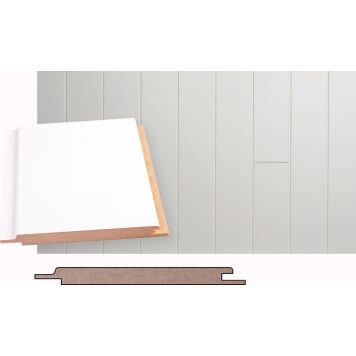 Kattopaneeli Maler MDF Valkoinen STP-5 10 x 120 x 2070 mm