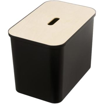 Lajitteluastia Smartstore Collect 76 L musta + vanerikansi