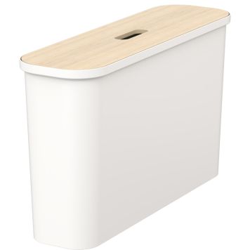 Lajitteluastia SmartStore Collect Slim Valkoinen 46 l + vanerikansi